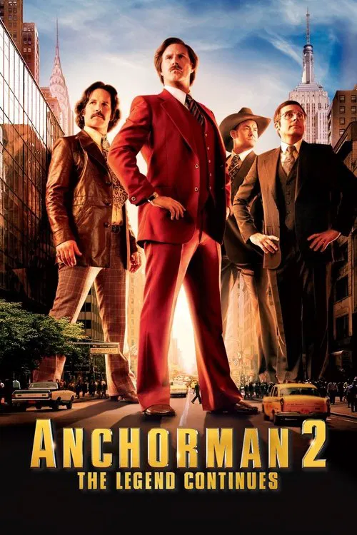 With the 70s behind him, San Diego's top rated newsman, Ron Burgundy, returns to take New York's first 24-hour news channel by storm.