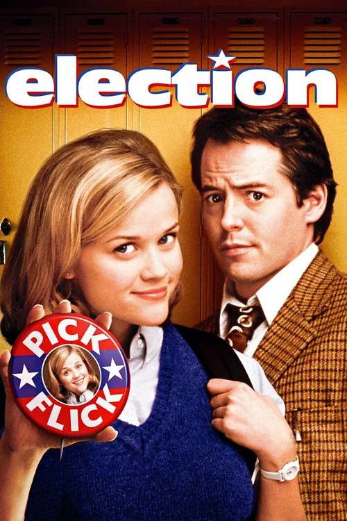 Jim McAllister, a well-liked high school government teacher, can't help but notice that successful student Tracy Flick uses less than ethical tactics to get what she wants. When Tracy runs for school president, Jim feels that she will be a poor influence on the student body and convinces Paul, a dim-witted but popular student athlete, to run against Tracy. When she becomes aware of Jim's secret involvement in the race, a bitter feud is sparked.
