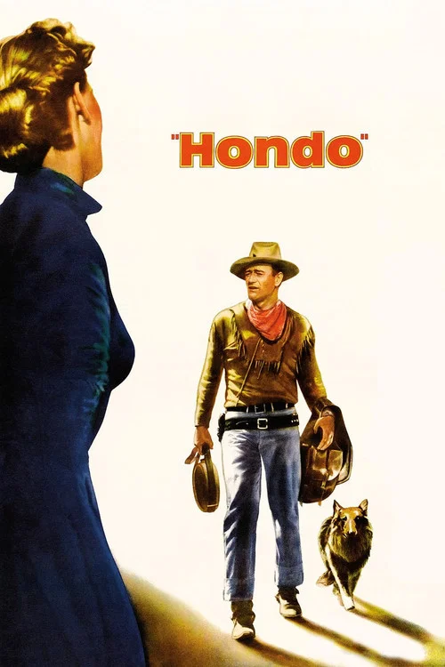 Army despatch rider Hondo Lane discovers a woman and her son living in the midst of warring Apaches, and he becomes their protector.